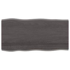 Dessus de table bois chêne massif traité bordure assortie