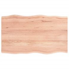 Dessus de table bois chêne massif traité bordure assortie