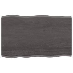 Dessus de table bois chêne massif traité bordure assortie