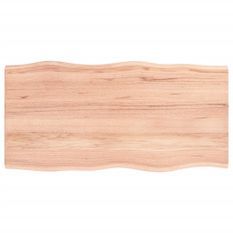 Dessus de table bois chêne massif traité bordure assortie