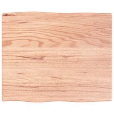 Dessus de table bois chêne massif traité bordure assortie