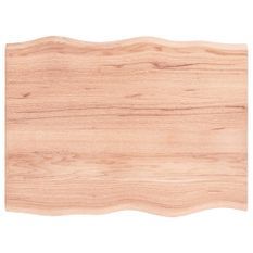 Dessus de table bois chêne massif traité bordure assortie