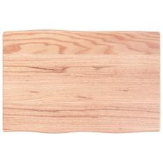 Dessus de table bois chêne massif traité bordure assortie