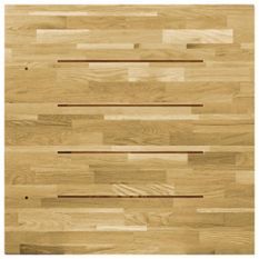 Dessus de table Bois de chêne massif Carré 23 mm 70x70 cm