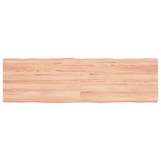 Dessus de table bois massif traité bordure assortie