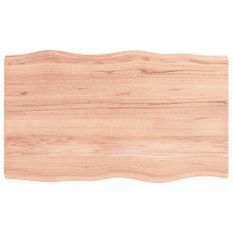 Dessus de table bois massif traité bordure assortie