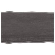 Dessus de table bois massif traité bordure assortie