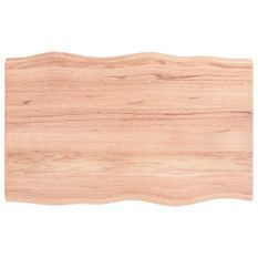 Dessus de table bois massif traité bordure assortie