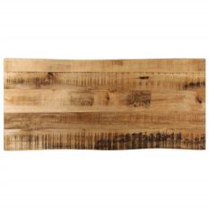 Dessus de table bord vivant 100x40x3,8 cm bois de manguier brut