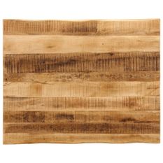 Dessus de table bord vivant 100x80x2,5 cm bois de manguier brut