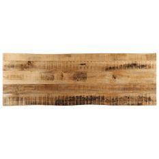 Dessus de table bord vivant 110x40x2,5 cm bois de manguier brut