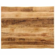 Dessus de table bord vivant 110x80x2,5 cm bois de manguier brut