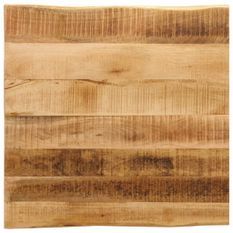 Dessus de table bord vivant 40x40x2,5 cm bois de manguier brut