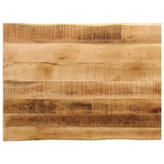 Dessus de table bord vivant 70x60x2,5 cm bois de manguier brut