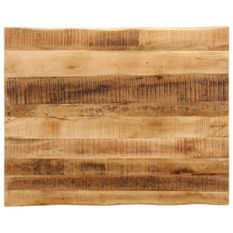 Dessus de table bord vivant 90x80x2,5 cm bois de manguier brut