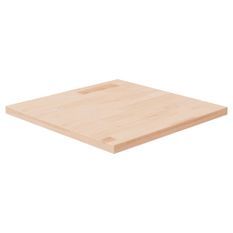 Dessus de table carré 50x50x2,5 cm Bois chêne massif non traité