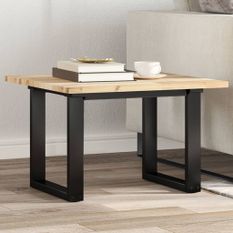 Dessus de table carré 60x60x2 cm bois massif d'acacia