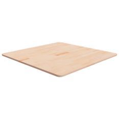 Dessus de table carré 80x80x1,5 cm Bois chêne massif non traité