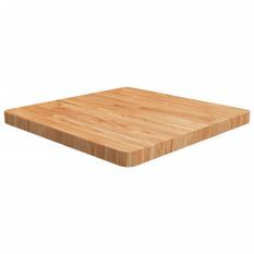 Dessus de table carré Marron clair 60x60x4cm Bois chêne traité