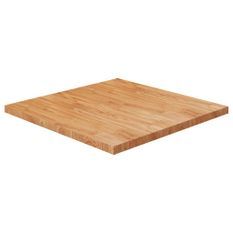 Dessus de table carré Marron clair 90x90x4cm Bois chêne traité