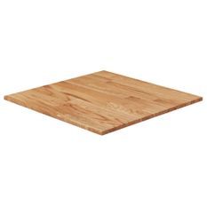 Dessus de table carré Marron clair60x60x1,5cm Bois chêne traité