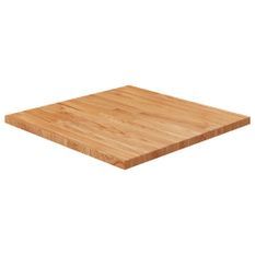 Dessus de table carré Marron clair60x60x2,5cm Bois chêne traité