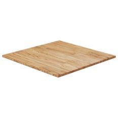 Dessus de table carré Marron clair90x90x1,5cm Bois chêne traité