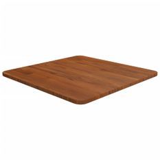 Dessus de table carré Marron foncé50x50x1,5cm Bois chêne traité