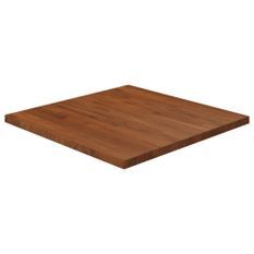 Dessus de table carré Marron foncé60x60x2,5cm Bois chêne traité