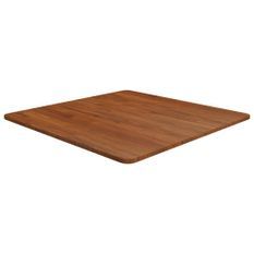 Dessus de table carré Marron foncé70x70x1,5cm Bois chêne traité