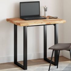 Dessus de table rectangulaire 100x60x4 cm bois massif d'acacia