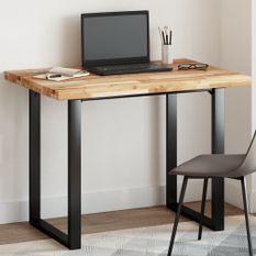 Dessus de table rectangulaire 120x70x4 cm bois massif d'acacia