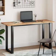 Dessus de table rectangulaire 140x50x2 cm bois massif d'acacia