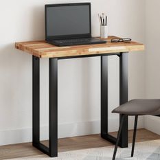 Dessus de table rectangulaire 60x50x4 cm bois massif d'acacia