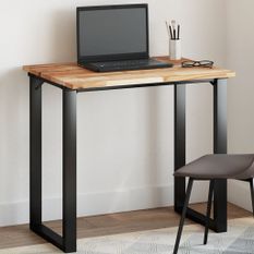 Dessus de table rectangulaire 80x60x2 cm bois massif d'acacia