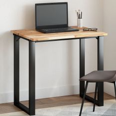 Dessus de table rectangulaire 80x60x2 cm bois massif d'acacia