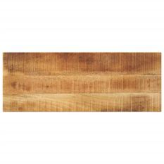 Dessus de table rectangulaire bois massif de manguier brut