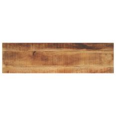 Dessus de table rectangulaire bois massif de manguier brut