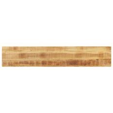 Dessus de table rectangulaire bois massif de manguier brut