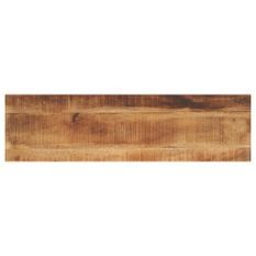 Dessus de table rectangulaire bois massif de manguier brut