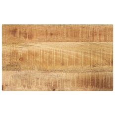 Dessus de table rectangulaire bois massif manguier brut