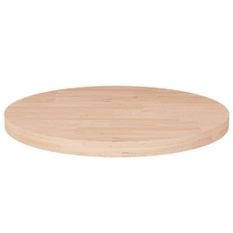 Dessus de table rond Ø30x2,5 cm Bois de chêne massif non traité