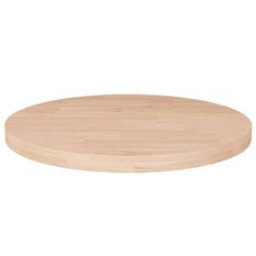 Dessus de table rond Ø50x2,5 cm Bois de chêne massif non traité