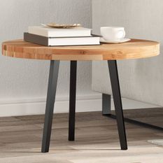 Dessus de table rond Ø60x4 cm bois massif d'acacia