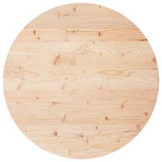 Dessus de table rond Ø70x3 cm bois de pin massif