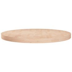 Dessus de table rond Ø70x4 cm Bois de chêne massif non traité