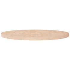 Dessus de table rond Ø90x4 cm Bois de chêne massif non traité