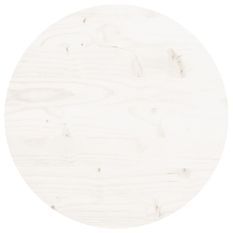 Dessus de table rond blanc Ø40x3 cm bois de pin massif