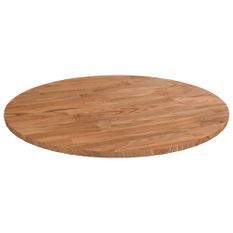 Dessus de table rond Marron clair Ø40x1,5 cm Bois chêne traité