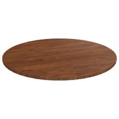 Dessus de table rond Marron foncé Ø60x1,5cm Chêne massif traité